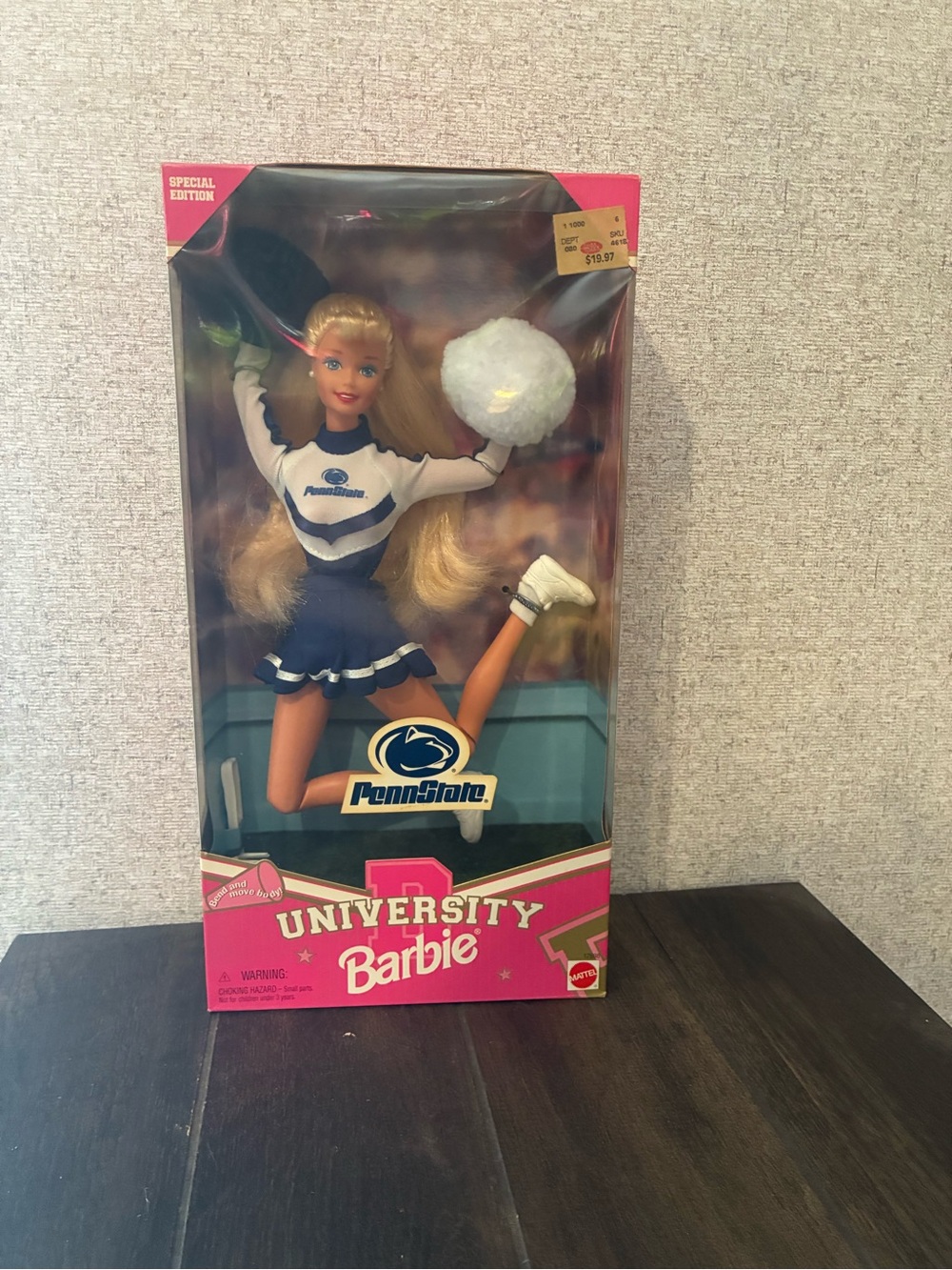 Penn State University Barbie Cheerleader 1996 NRFB